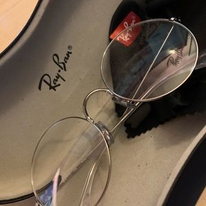 RAY-BAN JA-JO OPTICS ROUND GLASSES IN SILVER